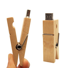 creative Wooden Clip Usb Flash Drive Pendrives 2.0 16gb 32gb Memory Stick USB Pen Sticks